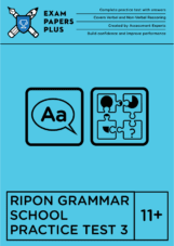 Ripon Grammar School 11+ exam details