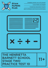 Henrietta Barnett 11+ mathematics practice papers for the stage two exam